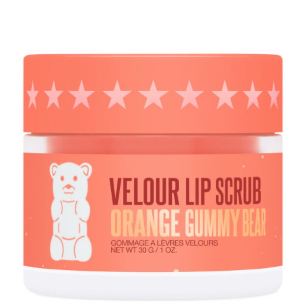 BNIB JEFFREE STAR COSMETICS-Velour Lip Scrub—Orange Gummy Bear. Lip mask